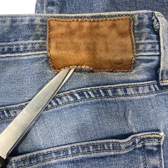 Adriano Goldschmied AG Denim Jeans Mens 34x34 (34x32) Blue Distressed Stretch Mi - Picture 9 of 16